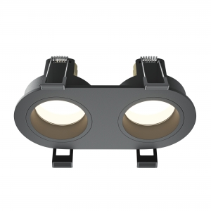 Встраиваемый светильник Share черный круглый