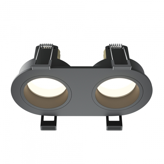 Встраиваемый светильник Share черный круглый 1