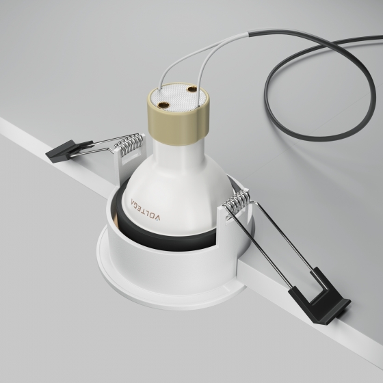 Встраиваемый светильник Share круглый белый 6