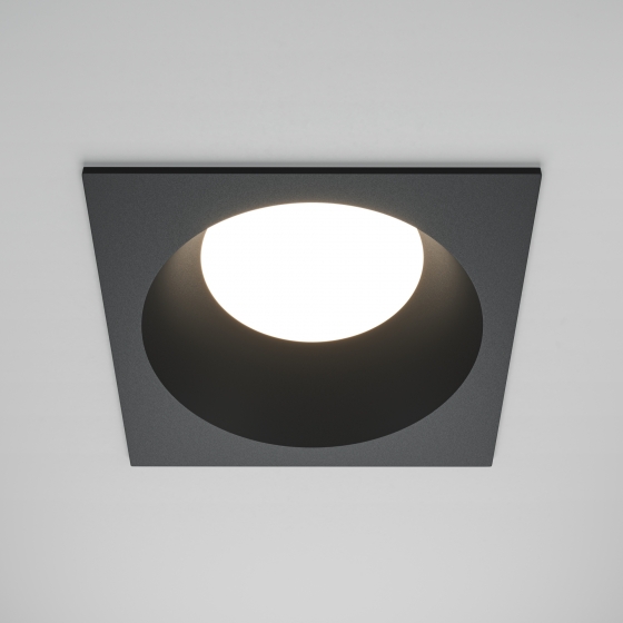 Встраиваемый светильник Share квадратный черный 3