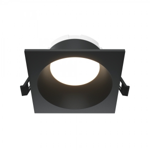 Встраиваемый светильник Share квадратный черный