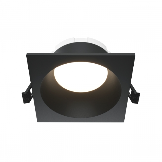 Встраиваемый светильник Share квадратный черный 1