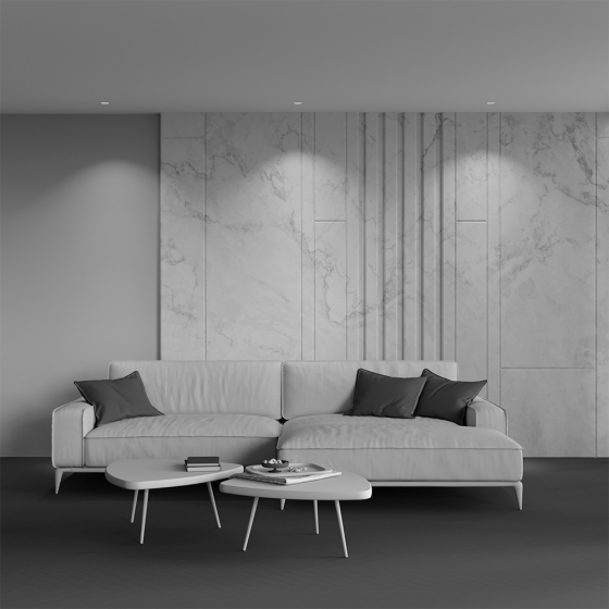 Встраиваемый светильник Gyps Modern квадратный белый 6