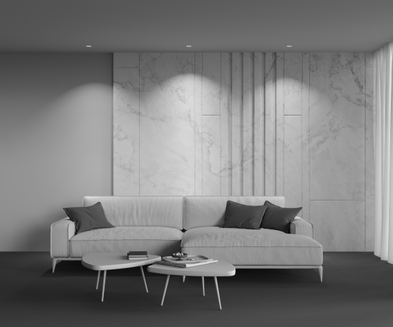 Встраиваемый светильник Gyps Modern квадратный белый 8