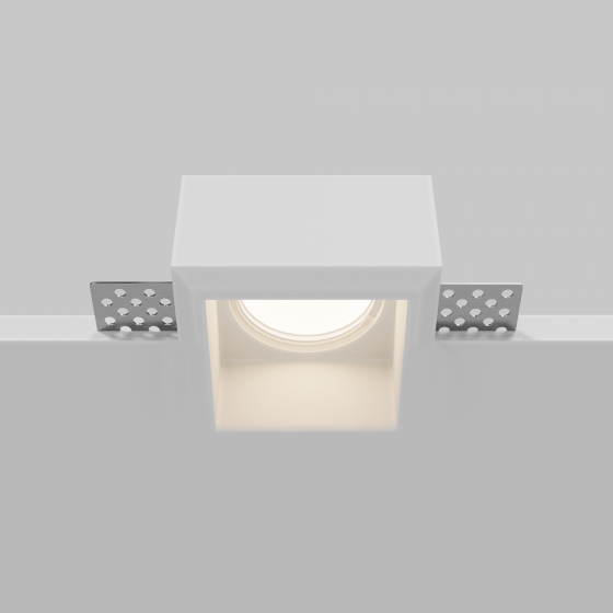 Встраиваемый светильник Gyps Modern квадратный белый 7