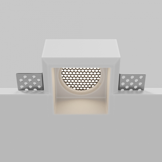 Встраиваемый светильник Gyps Modern квадратный белый 10