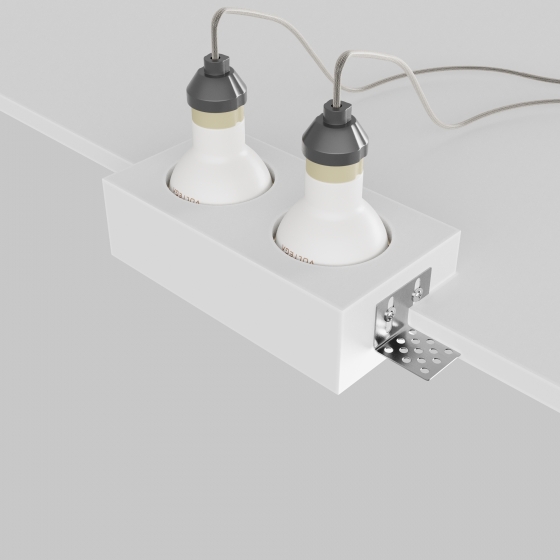 Встраиваемый светильник Gyps Modern белый 2 лампы 3