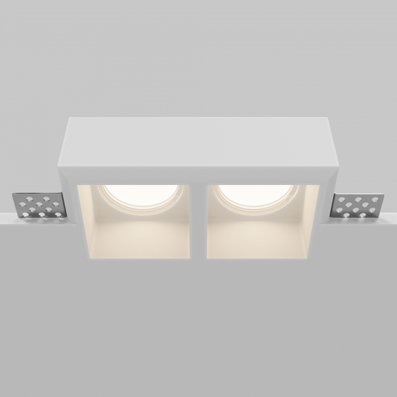 Встраиваемый светильник Gyps Modern белый 2 лампы 5