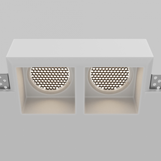 Встраиваемый светильник Gyps Modern белый 2 лампы 8