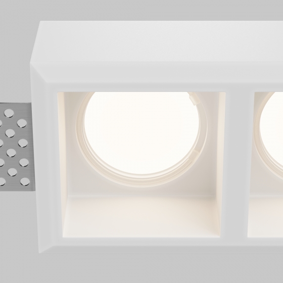 Встраиваемый светильник Gyps Modern белый 2 лампы 9