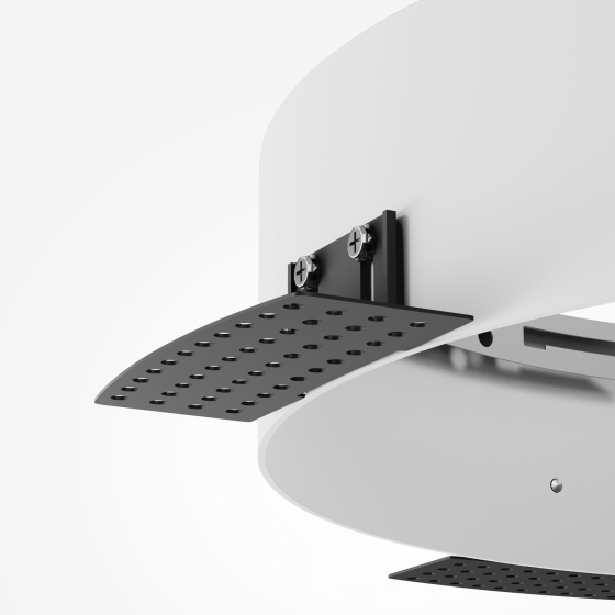 Аксессуар для встраиваемого монтажа Zon белый круглый 9