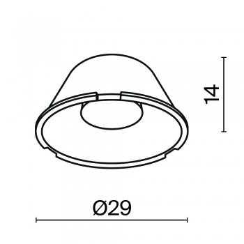 Линза 29 мм D 24°