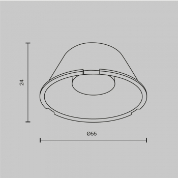 Линза ⌀50mm 60° для Focus Led 12Вт