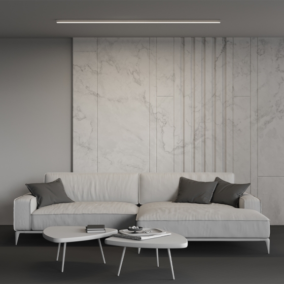 Линейный светильник Накладной Серебро 200 см 5