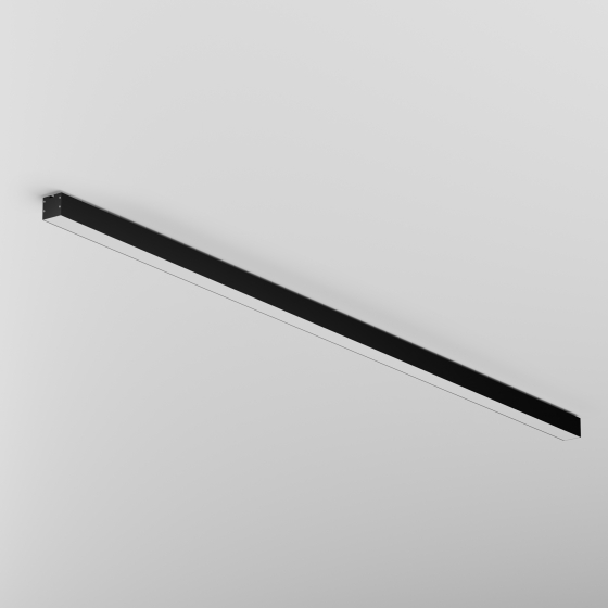 Линейный светильник Накладной Черный 200 см 4