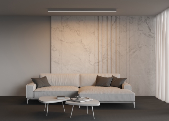 Линейный светильник Накладной Серебро 200 см 6