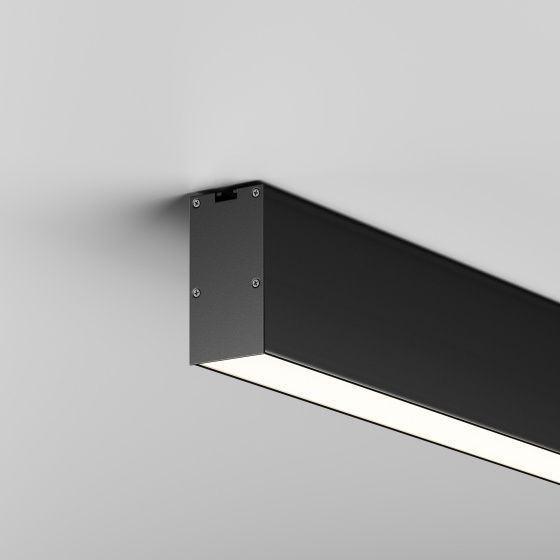 Линейный светильник Накладной Черный 100 см 2
