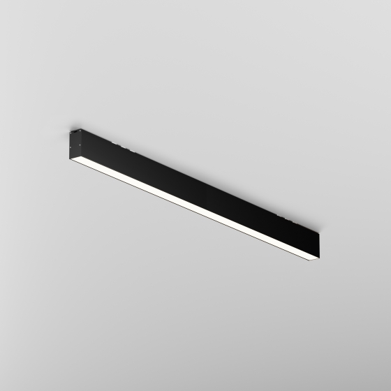 Линейный светильник Накладной Черный 100 см 3