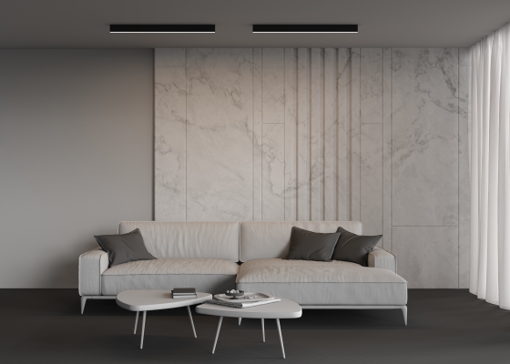 Линейный светильник Накладной Черный 100 см 7