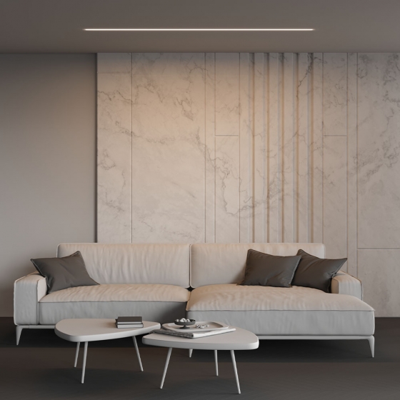 Линейный светильник встраиваемый Серебро 2000x50 5