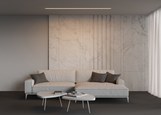 Линейный светильник встраиваемый Серебро 2000x50 7