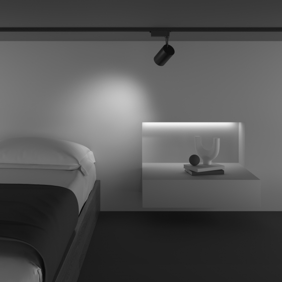 Трековый светильник Vuoro черный 7