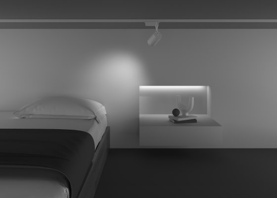 Трековый светильник Vuoro белый 78мм 9