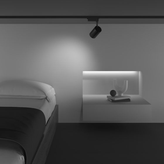 Трековый светильник Vuoro черный 7