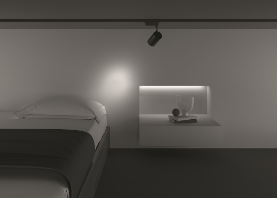 Трековый светильник Vuoro черный 78мм 7