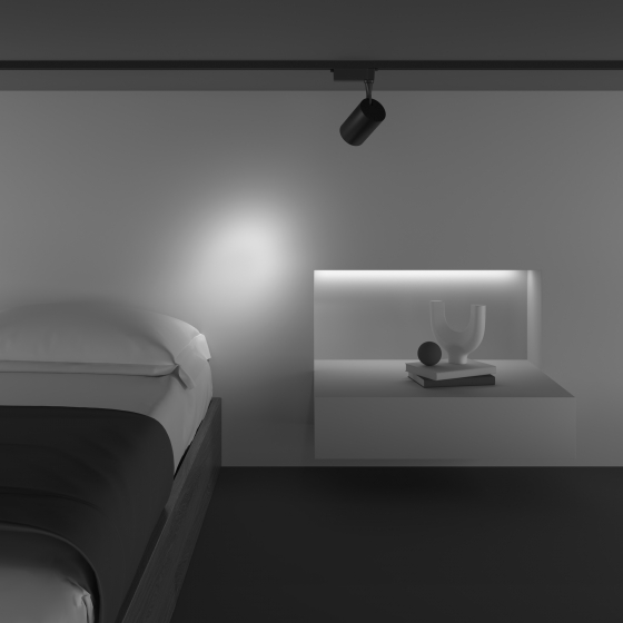 Трековый светильник Vuoro черный 78мм 9