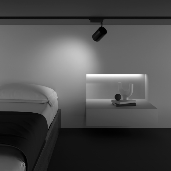 Трековый светильник Vuoro черный 6