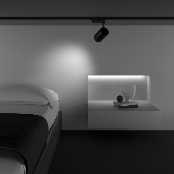 Трековый светильник Vuoro черный 7