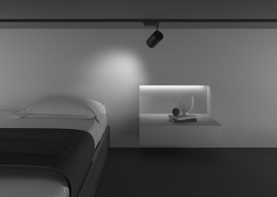 Трековый светильник Vuoro черный 5