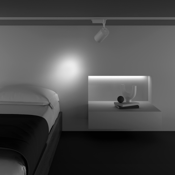 Трековый светильник Vuoro белый 10