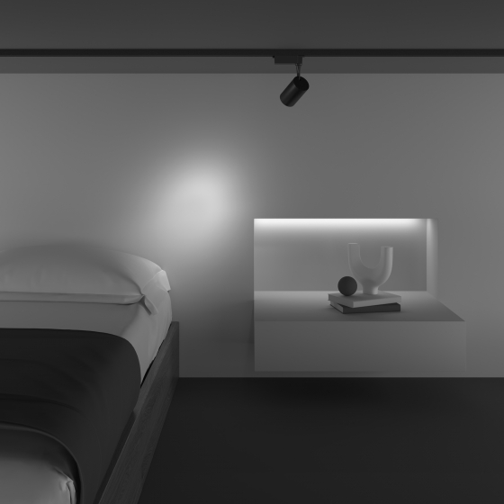 Трековый светильник Vuoro черный 12