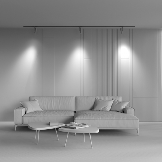 Трековый светильник Elti Exility черный 52мм 6