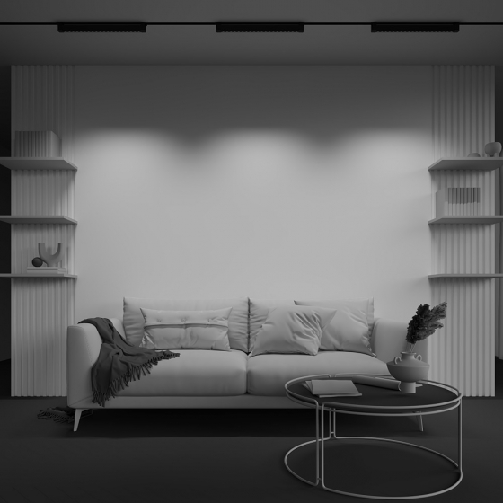 Трековый светильник Points Rot черный 600мм 14