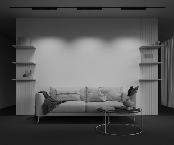 Трековый светильник Points Rot черный 600мм 12