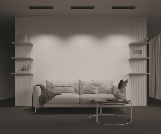 Трековый светильник Points Rot черный 600мм 6