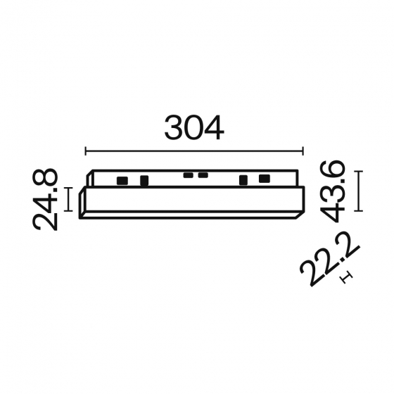 Трековый светильник Basis черный 4