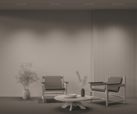 Трековый светильник Points черный 6