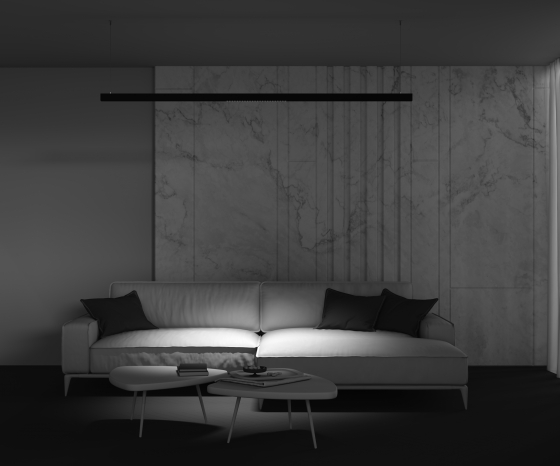 Трековый светильник Points черный 434мм 8