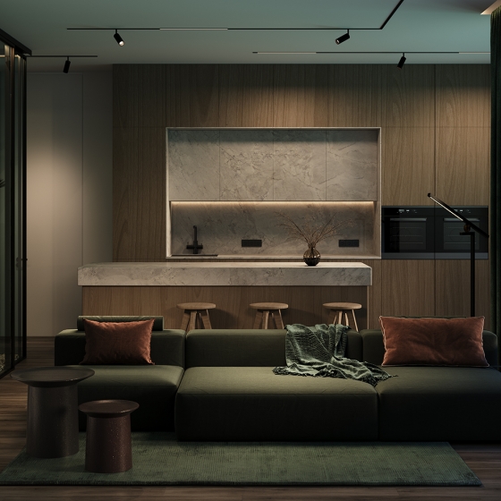 Трековый светильник Focus LED черный 5