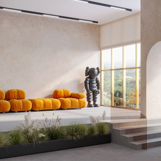 Трековый светильник Basis черный 600мм 2