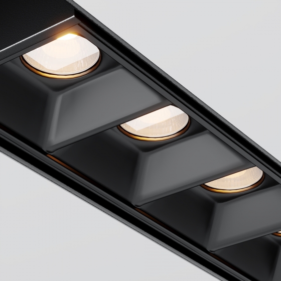 Трековый светильник Points черный 3