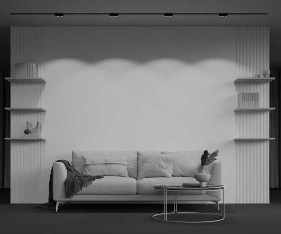 Трековый светильник Points черный 12