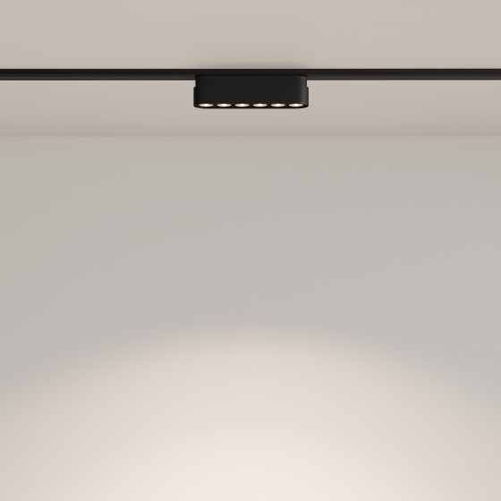 Трековый светильник Points черный 10