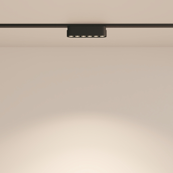 Трековый светильник Points черный 5