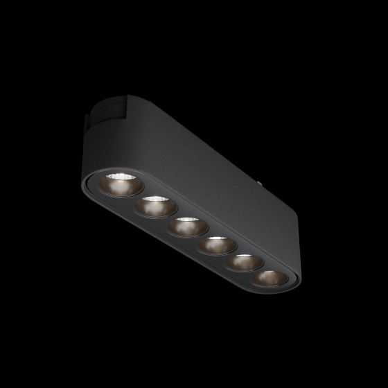 Трековый светильник Points черный 3