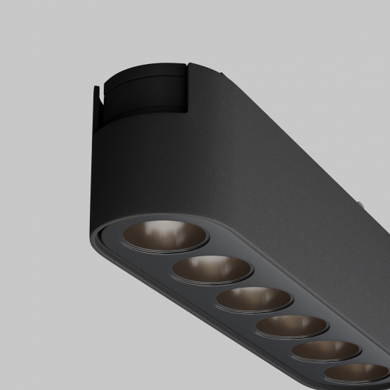 Трековый светильник Points черный 8